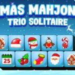 Weihnachts-Mahjong-Trio-Solitär